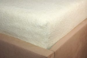 Prześcieradło frotte z gumką ecru