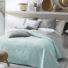 Narzuta Bueno miętowa w aranżacji.