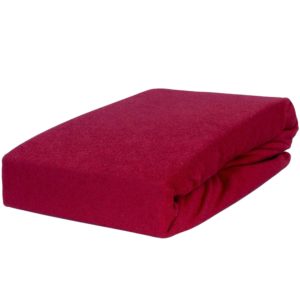 Prześcieradło frotte z gumką bordowe firmy TuliSen.