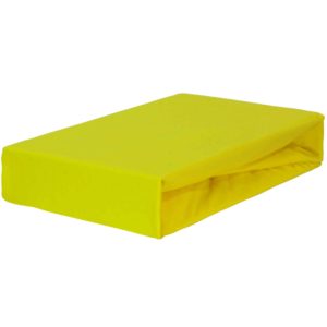Prześcieradło jersey z gumką żółte firmy TuliSen.