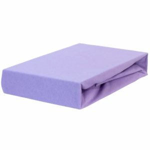Prześcieradło jersey z gumką jasno fioletowe firmy TuliSen.