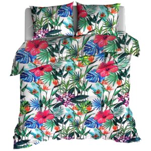 Pościel bawełniana Monstera kwiaty róż od Tulisen